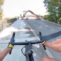 Crazy bike stunt