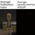 Gigachad meme in a spooky Halloween meme