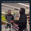 Mario Kart moment at the store
