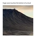 That’s literally just the water from the tip of the wave, still cool though