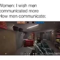 How men communicate