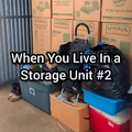 Living in a storage unit