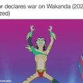 Namor declaring war on Wakanda
