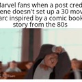 Marvel fans and post credit scenes