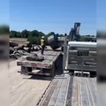 Too heavy to just drop it over the truck