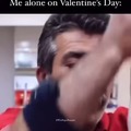 Valentines alone meme