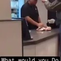 Veteran slaps Taco Bell employee