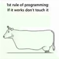 Primera regla de programación, si funciona no lo toques