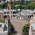 What AI thinks of University majors