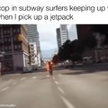 Cop in subway surfers