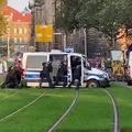 Policía alemana atrancada