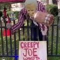 Creepy Joe as Halloween decorations