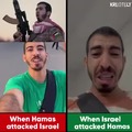 Es un soldado de Hamas tirando misiles vs recibiendolos