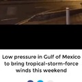 Tropical storm in Mexico