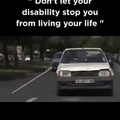 Blind car driving