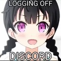 Logging off discord