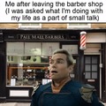 Small talk at the barber shop