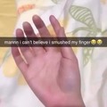 Se hizo daño en el dedo