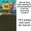VFX artists and Marvel now