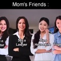 Mom's friends vs dad's friends