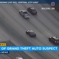 Pursuit of grand theft auto suspect