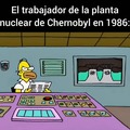 Homero hizo que Chernobyl estallara