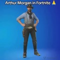 Arthur Morgan en Fortnite