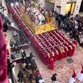 In Malaga, Spain, during Holy Week, a Catholic brotherhood lugs a gigantic, 3.5-ton platform that brings to life Jesus' Last Supper for Easter celebrations.