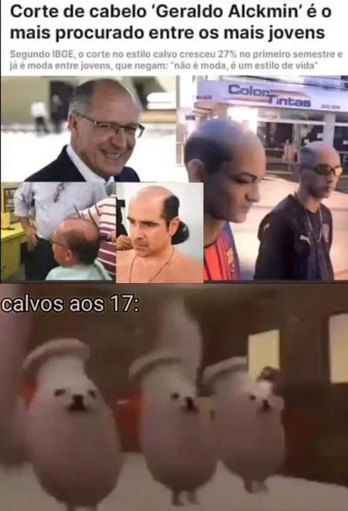 TROPAS DOS CALVOS ALA UM CALVO  Memes, Gerador de memes, Meme personalizado