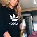 How to open a bottle