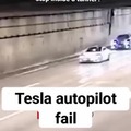 Tesla autopilot fail