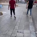 Two prudent Turkish men, stops a very intense street fight in İstanbul