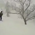 Ski frontflip fail