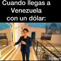 mi amigo venezolano después de que le regale un dólar por su cumpleaños