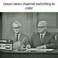 The first color broadcast (That's one small step for man, one giant leap for mankind)
