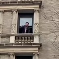 The Broadway star who sings from his balcony in New York