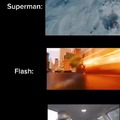 Superman vs Flash vs Batman