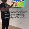 Pokemon execs watching Palworld gameplay