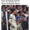 Football fans of kPOP