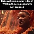 New and cursed AI Will Smith spaghetti video