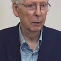 Senate Minority Leader Mitch McConnell appeared to freeze again