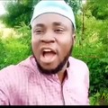 African man get chased by a tribe member with spongebob song