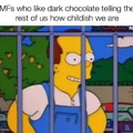 Dark chocolate enjoyers