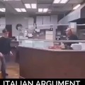 Cuando discutes con un italiano