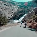 Waterfall is blocking the way