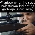 Racoon child vs chad sniper