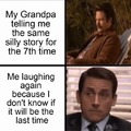 Grandpas telling stories