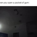 Open a packet of gum