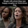 Singles on Valentines day