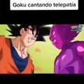 Goku cantando telepatía